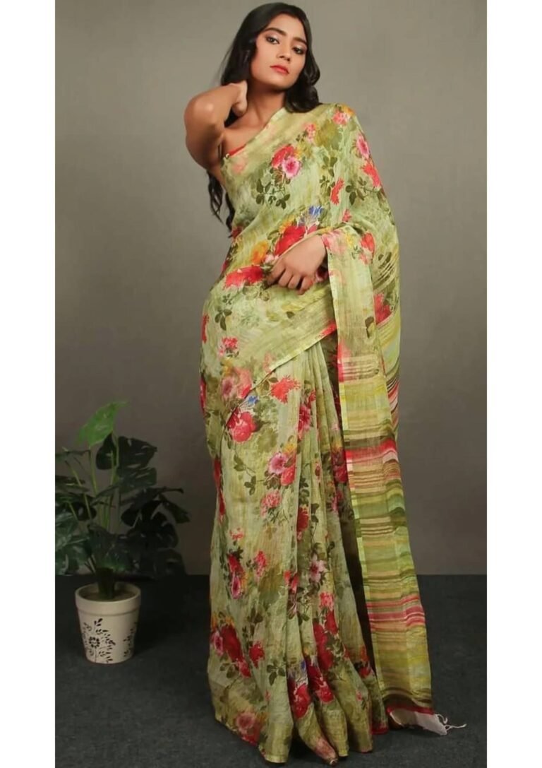 LINEN DIGITAL PRINT SAREE-images-13